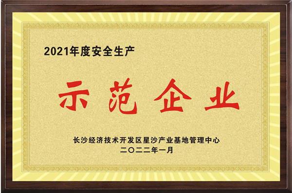 安全生产示范企业